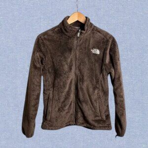 🛎️ 5/$20 North Face Fuzzy Zip Jacket Size S in Brown